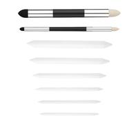 8PCS Artist Blending Sponge Pen Double Head Blending Pen Tip and Painting Smudge Pencil Paper Eraser Drawing Set Painting Art Blending Tool Sketching Friction Tool Drawing Tool for Erasing Correction