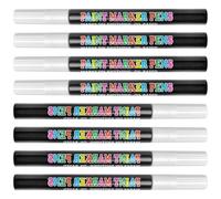 8Pcs Artist Grade Paintbrush Pens Empty Tube Even Flows Control DripFree Design Crafting Tools Durability Shell Refillable Paint Brush Pens for Artists