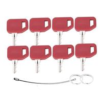 8PCS AT195302 AR51481 Replacement Ignition Keys for Jo-hn Deere Heavy Equipment - Loader, Backhoe, Tractors - Models Including 310A, 310C, 410C, 210C,250D, 460E, 410C