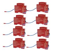 8Pcs Automatic Fire Extinguishing Device Dual-Line Flame Retardant Tool | Snap-on Guide Rail Extinguishers fits distribution box/cabinet/panel. Non-polluting, safe flame retardant for home, garage