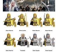 (8PCS-B) 24PCS Lord of the Rings Noldo Warrior Elven Guards Minifigures Kids Gift