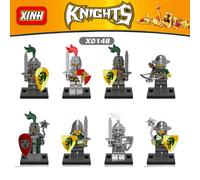 (8pcs-B) 24pcs Medieval Roman Soldier Building Block Man Castle Series r Minifigures Fit Lego