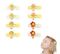 8Pcs Baby Girls Cute Hair Clips, Toddler Duck Hair Clips, Toddler Barrettes Hair Clip for Girls, Kawaii and Fun Hair Barrettes, Alligator Clips Hairs Accessories for Baby Little Girls Kids