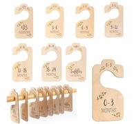 8Pcs Baby Wardrobe Dividers, Baby Clothes Dividers, Double-Sided Baby Wardrobe Organiser, Wardrobe Dividers for Baby Clothes, Wardrobe Divider, Easily Organize Your Little Girls or Boys Room