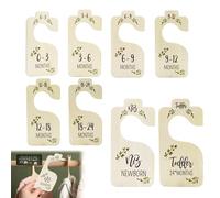 8PCS Baby Wardrobe Simple and Stylish Smooth Surface Baby Wardrobe Dividers Double Sided Chip Resistant and Durable Baby Clothes Dividers for Easily Organize Your Little Girls or Boys Room