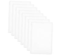 8pcs Bamboo Cleaning Sponge White Reusable Dish Sponge | Lightweight, Quick Drying Performance, Wire Rag Included, Effective Cleaning for Daily Chores