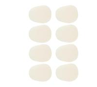 8PCS Barition/Tenor/Alto Sax Saxophone Mouthpiece Sax Patches Pads Cushions 0.3mm 0.8mm Woodwind Instrument Accessory Saxophone Parts(White,0.3)
