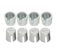 8pcs Battery Post Shims Caps Adapter Terminal Cable End Repair Kits for Positive or Negative Posts, Car Battery Terminal Post Connectors Battery Cover Anode Cathode Sleeves Repair Shims Tools