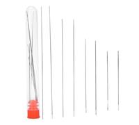 8Pcs Bead Needle Seed Thin Beading Middle Opening Necklace Threading Sewing Embroidery Tools