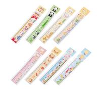 8Pcs Bendable Rulers Cartoon Rulers Kids Measurement Tool for Geometry Drawing Scrapbooking and Artwork Project Flexible Ruler Craft Supplies
