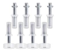 8Pcs Bifold Door Guide Wheel & Pivots Hardware Kits Spring Loaded Top Roller for Cabinet/Closet Doors Bifold Closet Door Repair Kits