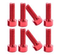 8pcs Bike Bottle Cage Bolts Inner Hexagonal Aluminium Screws M5x15mm | Handlebar Stems, Road Bicycles and Commuting Repairs, Quick Removal Design, Suitable for Allen Key Maintenance
