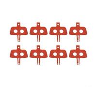 8PCS Bike Hydraulic Disc Brake Pads Spacer Bicycle Stoppers for Caliper Piston Reset Protection Gear Red Plastic 40mm