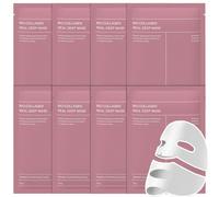 8PCS Bio Collagen Face Mask - Collagen Overnight Face Mask - Hydrating Sheet Masks Skincare - Collagen Night Wrapping Mask for Deep Nourishing, Minimise Pores, Reduce Wrinkles, Firm Skin