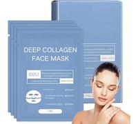 8pcs Bio Deep Collagen Mask - Bio Collagen Face Mask - Collagen Anti Wrinkle Mask, Collagen Real Deep Mask, Hydrating Overnight Hydrogel Mask, Pore Minimizing, Elasticity