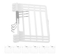 8pcs Bird Cage Replacement Door Fixed Spring Food Box Accessory | White Plastic, Easy Installation and Sturdy Build, Secure Addition for Feeder Fixing and Everyday Cage Use