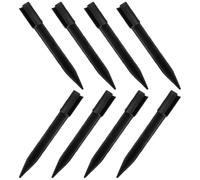 8pcs Black ABS Torch Light Ground Stake for Garden and Pathway Lights | 10 MM Inner Diameter, Fits 8 to 10mm Poles, Easy Install, Replacement Accessory for Snow and Christmas