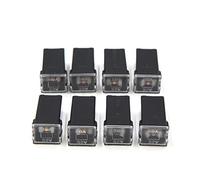 8Pcs Black Auto Car Push-in Type Female PAL Cartridge Mini Fuse DC 32V 80A