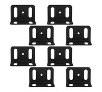 8pcs Black Iron L Shaped Shelf Bracket for Drawers and Shelving | 90 Degree Right Angle Support, Easy Installation, Smooth Finish, for DIY Projects and Corner Reinforcement