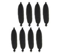 8pcs Black Marley Twist Braiding Hair Wig, 12 Inch Pre-separated