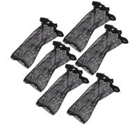 8pcs Black Nylon Wig Cap Mesh Dome for Daily Wear and Styling | Breathable Ultra-thin Comfort, Non-adhesive Fit, for Women and Cosplayers, Wig Making Use