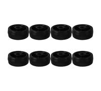 8pcs Black PP Universal Roller Wheel for Fitness Equipment and Bikes | 360 Degree Rotation, High Load Capacity, Quiet Design, Home and Commercial Use, Gym Accessory