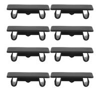8pcs Black Rocker Switch Cover Plate Snap in ABS Plug for Panels | Rectangular Blank Insert, 4.8x2.4x1.2cm Size, Tool Free Setup, Tidy Dashboard or Electrical Blanks