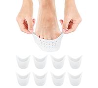 8Pcs BLATOWN Silicone Toe Protectors Toe Covers for Women Men Shoe Filling, Gel Toe Pads Toe Cushions with Breathable Hole for Pain Relief Fit for High Heel, Ballet, Point Shoes (White)