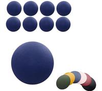 8pcs Blue Round Leather Drinking Coasters 10CM,PU Leather Cup Mats For Cafe,Bar