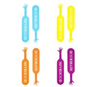 8pcs Bookmarks 3d Silicone Book Marker Cartoon Funny Help Me Finger Book Marker For Readers Students Aldult