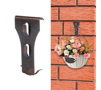 8PCS Brick Hook Clips, Steel Brick Clamps Brick Wall Clips for Hanging Outdoors Heavy Duty Brick Wall Hooks No Drill for Pictures Lights Wreaths Hanger Fits 2.25-2.45 Inch High Bricks
