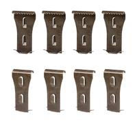 8pcs Brick Hook Clips, Steel Brick Clamps for Hanging Outdoors Heavy Duty Brick Wall Hooks No Drill for Pictures Lights Wreaths Hanger Fits 2.25-2.45 Inch High Bricks