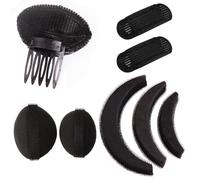 8PCS Bump It Up Volume Hair Base Set Hair Insert Braid Tool Hair Bump Up Comb Clips Hair Styling Tools Hair Padding Bun Updo Accessories