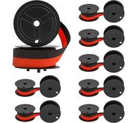 8pcs Calculator Ribbon Compatible with Victor 7010 CASIO RB-02 DR120TM 140TM 270TM CS-2612 GR24 Black/Red