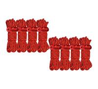 8pcs Camping Reflective Tent Rope Accessories Drawstring Wind Buckle Polyester Thick Night