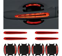 8Pcs Car Door Handle Protective Film for Iveco Daily VI 2014-2023, Car Door Cup Handle Paint Scratch Protector Sticker Car Door Handle Safety Reflective Strips,D