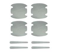 8pcs Car Door Handle Protectors for Dacia Logan MCV 2 (II) I 2013-2020, Door Cup Handle Protector Paint Guard Sticker Anti-Scratch Exterior Accessory,C/Silver