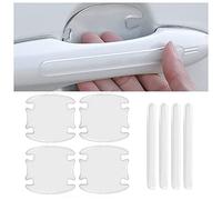 8Pcs Car Door Handle Protectors Transparent, for AUDI A3 2014-2018 Car Door Handle Scratch Protector Protector Sticker