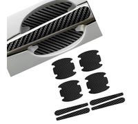 8PCS Car Door Handle Scratch Protectors for Mitsubishi L200 1986-2025 KB Carbon Fiber Car Door Handle Bowl Sticker Auto Exterior Protective Covers Accessories