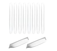 8PCS Car Door Protector Set, Car Door Edge Protector, with 2 Waterproof Rain Deflectors, Suitable for Most Cars and Pick-ups, Designed to Protect Doors, Wing Mirrors and Handles. (Transparent)