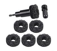 8PCS Car Hub Shaft and Brake Disc Rust Removal Tool Set, Durable Aluminium Alloy Automotive Cleaning Kit for Effective Maintenance and Safety Performance