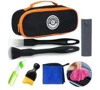 8PCS Car Interior Detailing Kit, Dash Duster for Car Interior Detail Brush with Car Cleaning Gel Automotive Detailing Supplies Kit for Auto, Truck, SUV, RV - Car Gifts for Women
