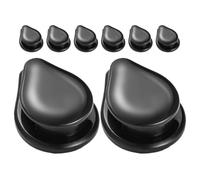 8pcs Car Mini Hook Stick on Black Plastic for Interior