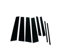 8Pcs Car Pillar Posts Trim Stickers For VW For Touran 1T 2004 2005-2015 Auto Door Window Exterior Column Styling Car Door Seal(8pcs Black)