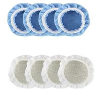 8PCS Car Polisher Buffer Pads Cover 6 In/150mm Car Polishing Pad Microfiber Bonnet Polisher Polish Pad Cleaning Waxing Tools