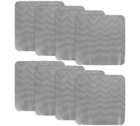 8pcs Car Sun Shades Side Window Sun Protection Pvc Foldable Black