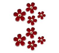 8Pcs Car Vent Clips, Red Daisy Car Air Vent Clips Car Accessories, Long-Lasting Fragrance Air Conditioning Outlet Flower Clip for Women Girls Car Ornaments, Vent Clips Car Accessories