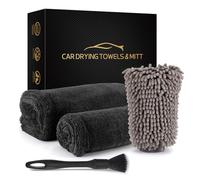 8PCS Car Wheel Tire Brush Kit, Tire Brush, Wheel Cleaner Brush, Soft-bristled Rim Cleaner Brush, Car Towel,Microfiber Bendable Brush Tire Shine Applicator Pad, Car Detailing Brushes Supplies Kit
