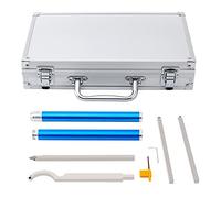 8Pcs Carbide Lathe Tool Set Carbide Tipped Wood Turning Tools Wood Turning Chisels Diamond Shape/Round/Square Carbide Insert Turning Tools with Storage Box(2 Handles, 4 Tool Bars, 2 Wrenchs)