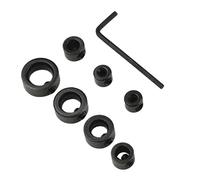 8Pcs Carbon Steel Drill Bit Limit Rings Stop Collar with Wrench for Controlling Depth in Woodworking and Craft Projects Precisions Drill Bit Stop Rings